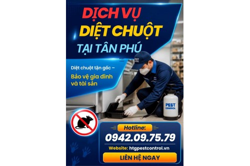 Dịch vụ diệt chuột tại Tân Phú TP.HCM Uy tín chuyên nghiệp giá rẻ