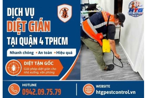 Dịch vụ diệt gián tại Quận 4 TP.HCM Hiệu quả diệt tận gốc