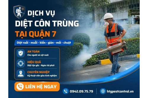 Dịch vụ diệt côn trùng tại Quận 7 TP.HCM,Uy tín chuyên nghiệp giá rẻ