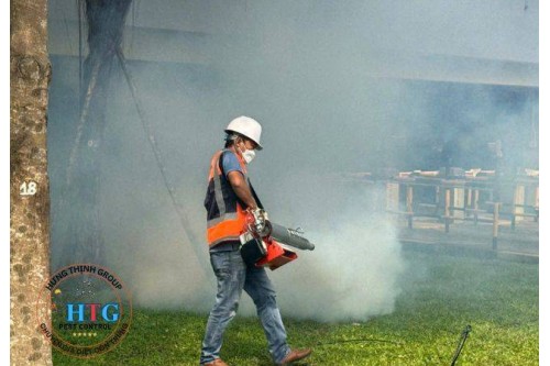 Phun Thuốc Diệt Côn Trùng Nhà Xưởng Bằng máy Phun Khói