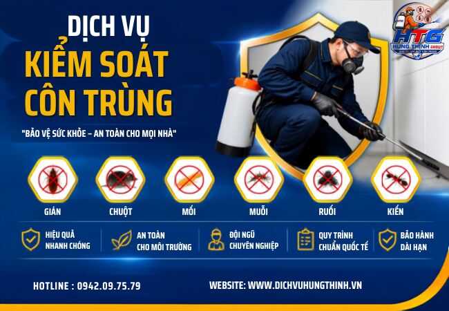 Dịch vụ diệt côn trùng tại Cần Giờ TP. Hồ Chí Minh uy tín chuyên nghiệp giá rẻ
