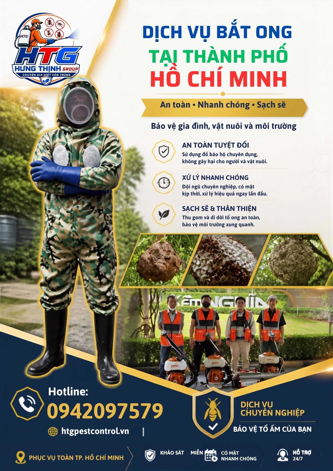 Dịch Vụ Bắt Tổ Ong Tại Củ Chi TP. Hồ chí Minh