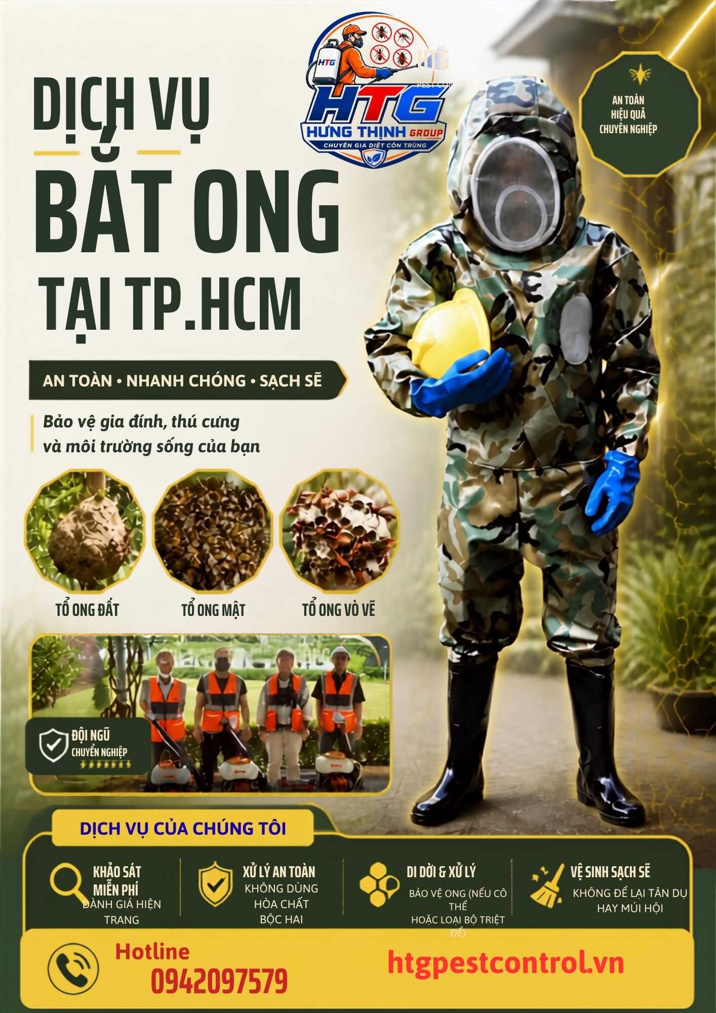 Dịch Vụ bắt Ong Tại Quận 12 TP. Hồ Chí Minh