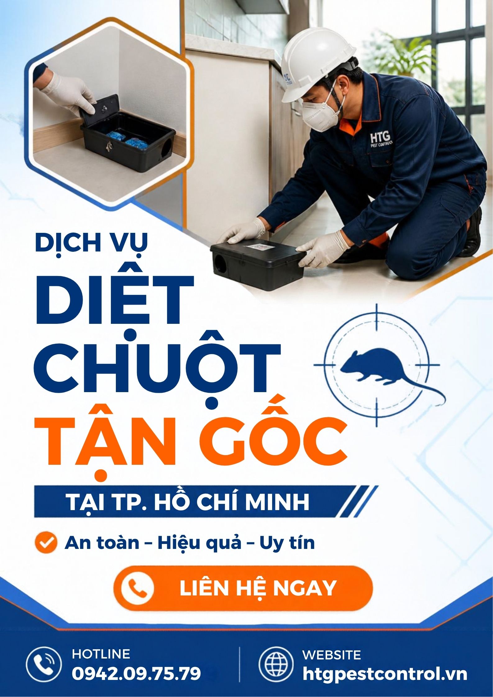 Dịch vụ diệt chuột tại TP.HCM,Diệt tận gốc