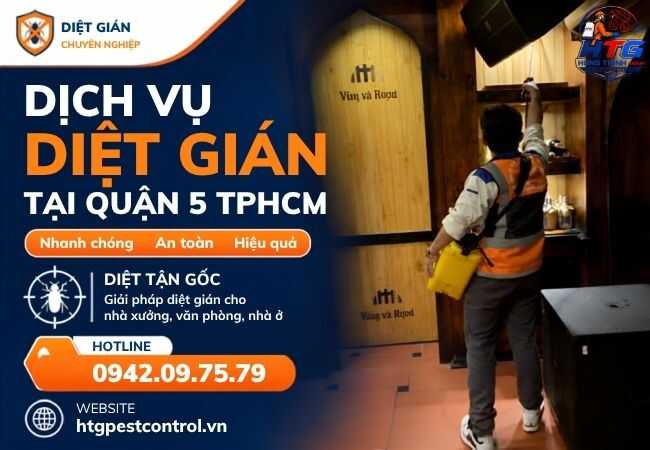 Dịch vụ diệt gián đức tại Quận 5 TP.HCM,Hiệu quả diệt tận gốc