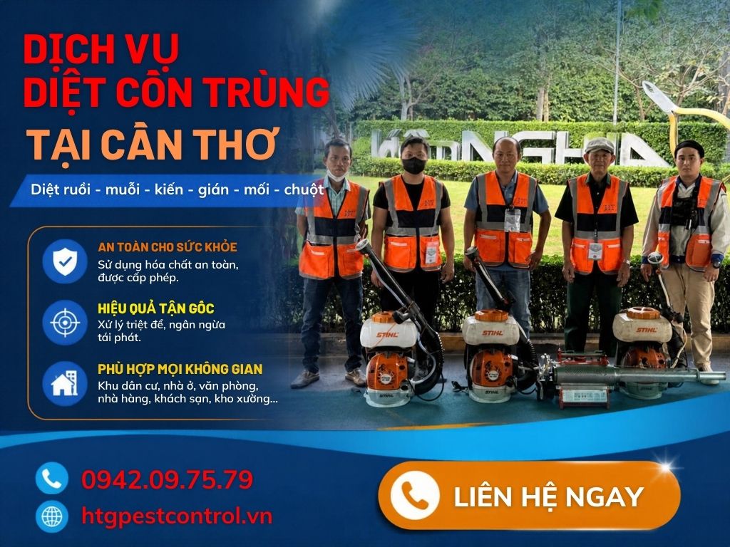 Dịch vụ diệt côn trùng tại Cần Thơ,Uy tín chất lượng giá rẻ