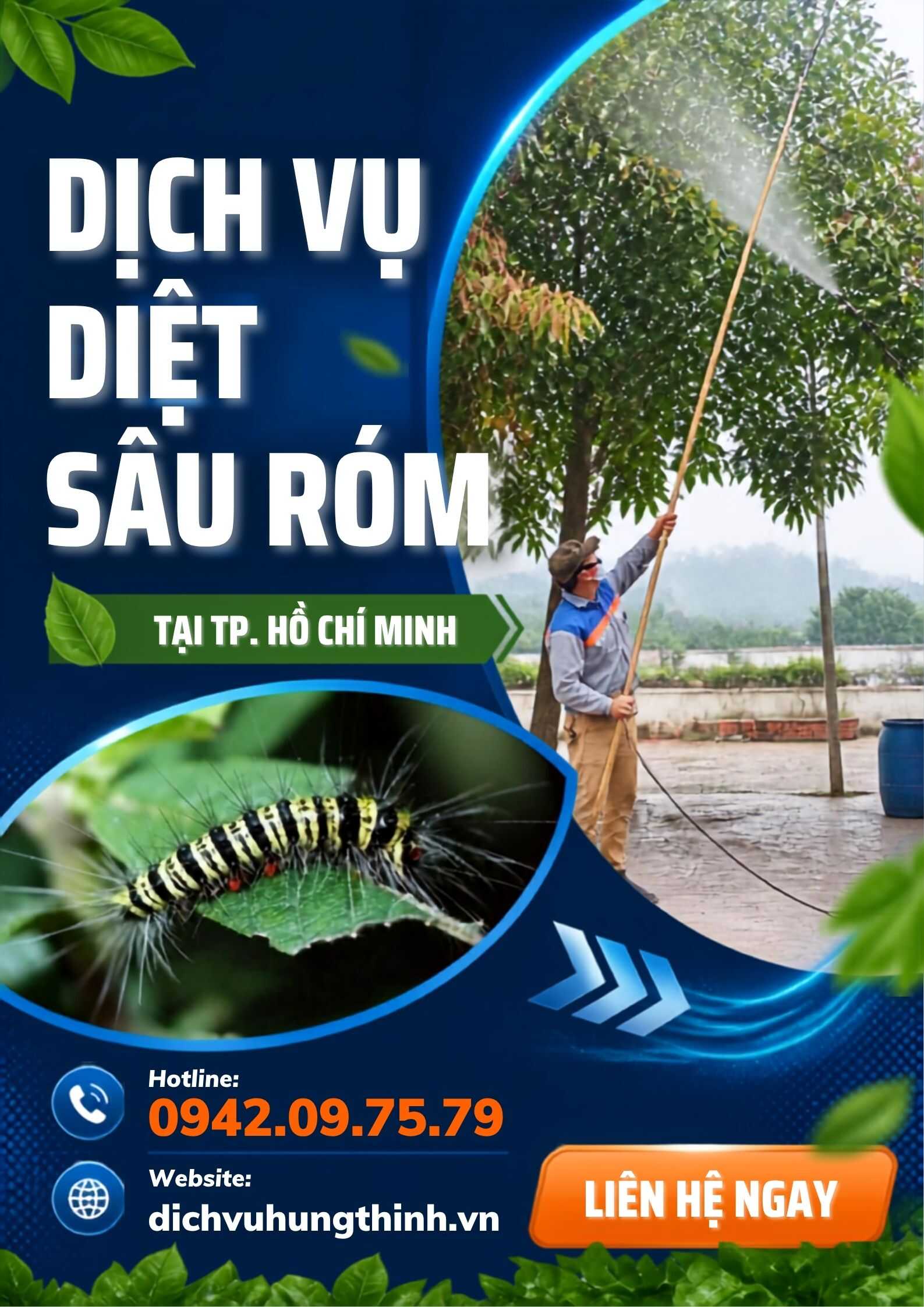 Dịch vụ diệt sâu róm tại TP.Hồ Chí Minh,Hiệu quả an toàn