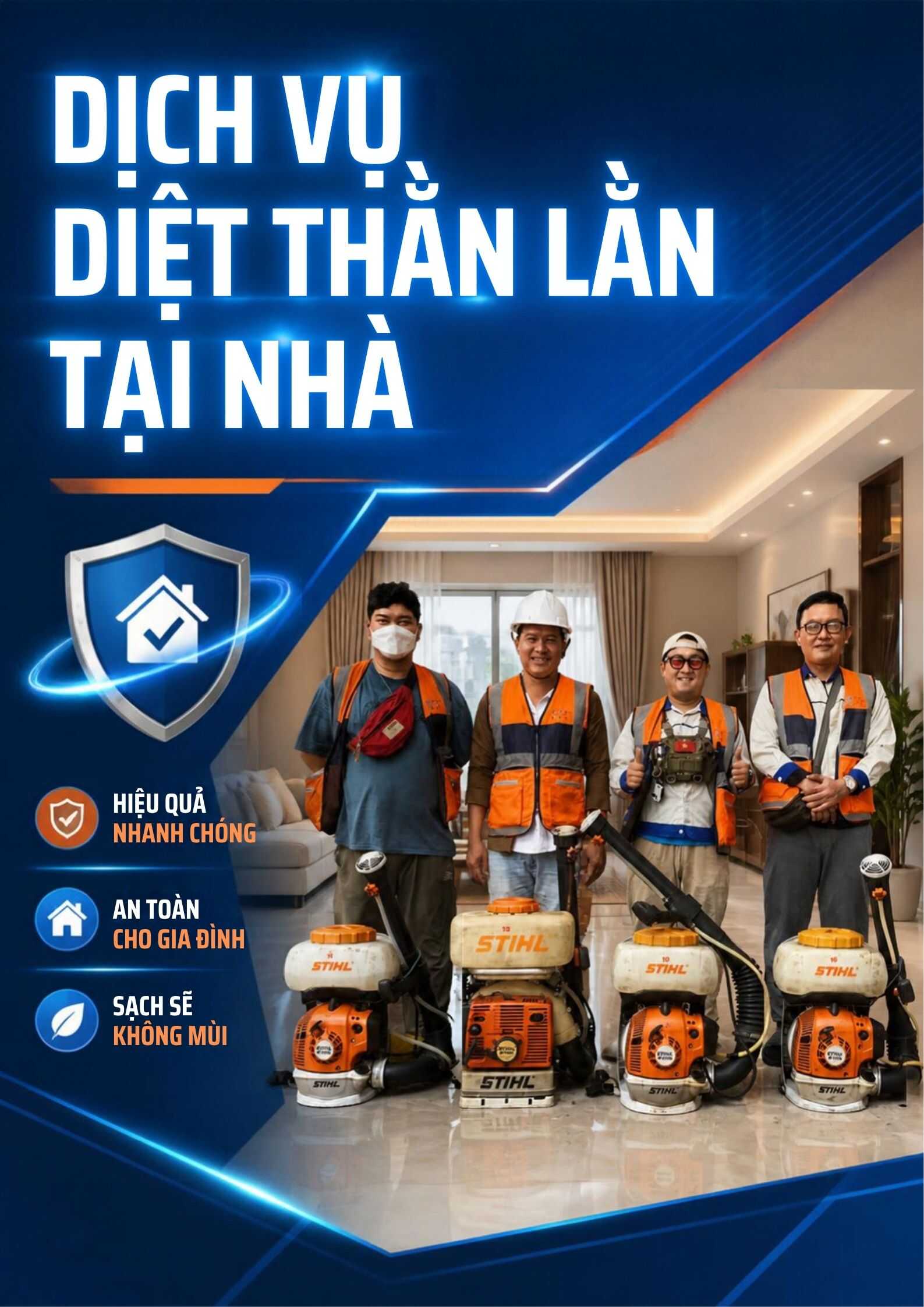 Dịch vụ diệt thằn lằn tại TP. Hồ Chí Minh,Uy tín chất lượng 