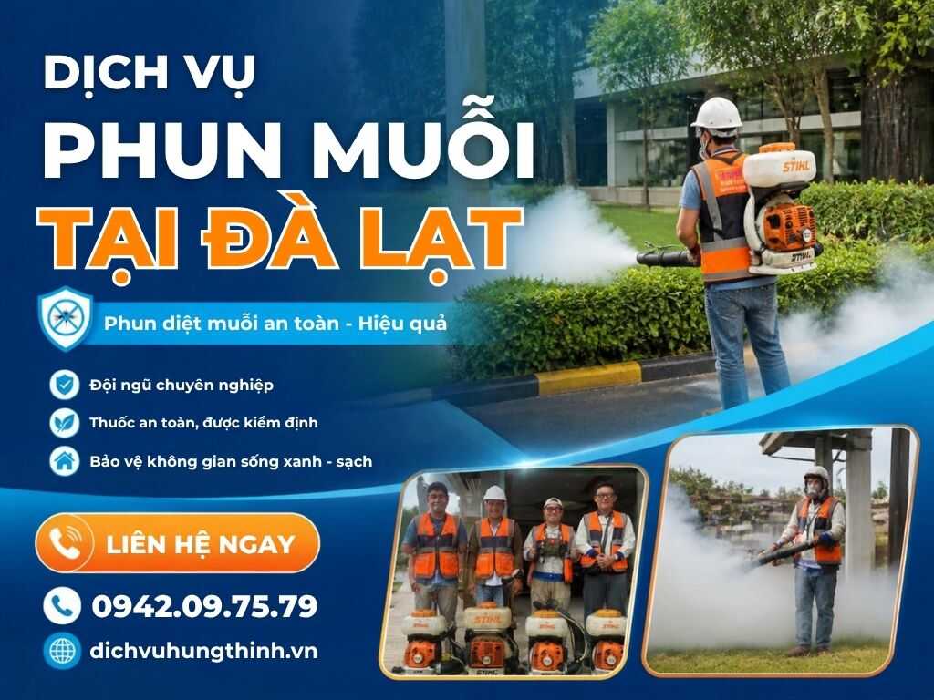 Dịch vụ phun thuốc diệt muỗi tại Đà Lạt chuyên nghiệp