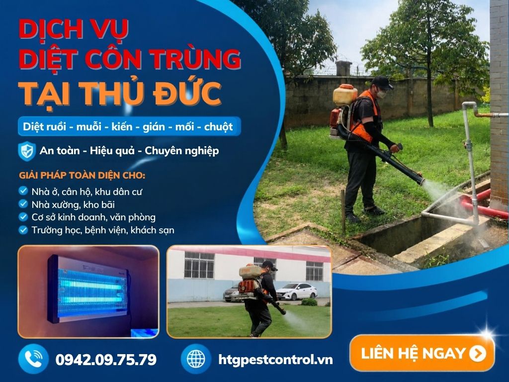 Dịch vụ diệt côn trùng tại Thủ Đức TP.HCM,Uy tín chuyên nghiệp giá rẻ